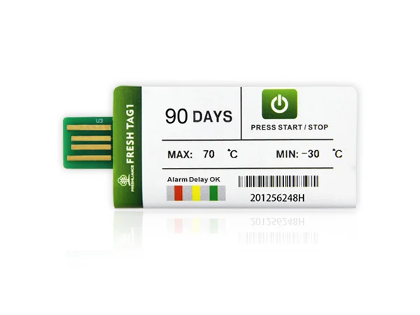 Fresh Tag 1 single-use USB temperature data logger