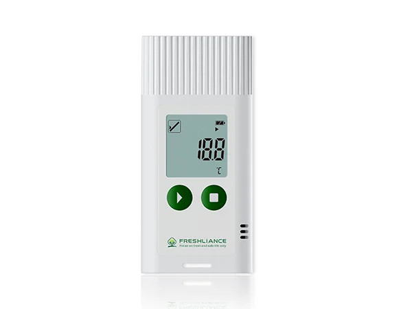 Freshliance TagPlus USB temperature data logger with an LCD screen