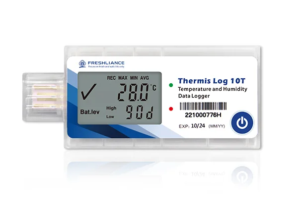 Thermis Log USB data logger with an LCD screen